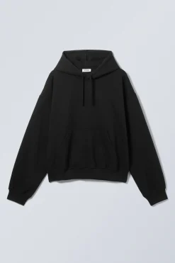 Weekday BOXY HEAVYWEIGHT HOODIE black Sale