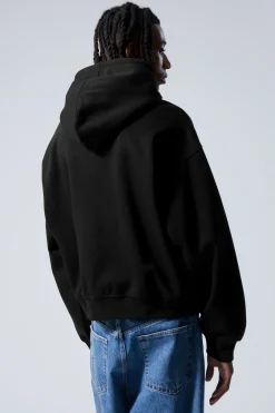Weekday BOXY HEAVYWEIGHT HOODIE black Sale