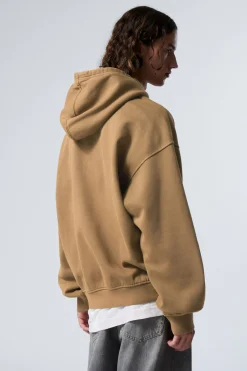 Weekday BOXY HEAVYWEIGHT HOODIE medium brown Hot