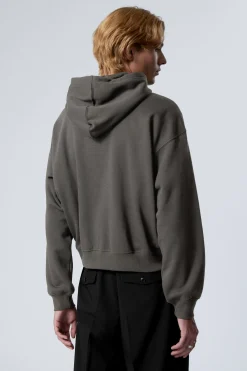 Weekday BOXY MIDWEIGHT ZIP HOODIE grey Fashion