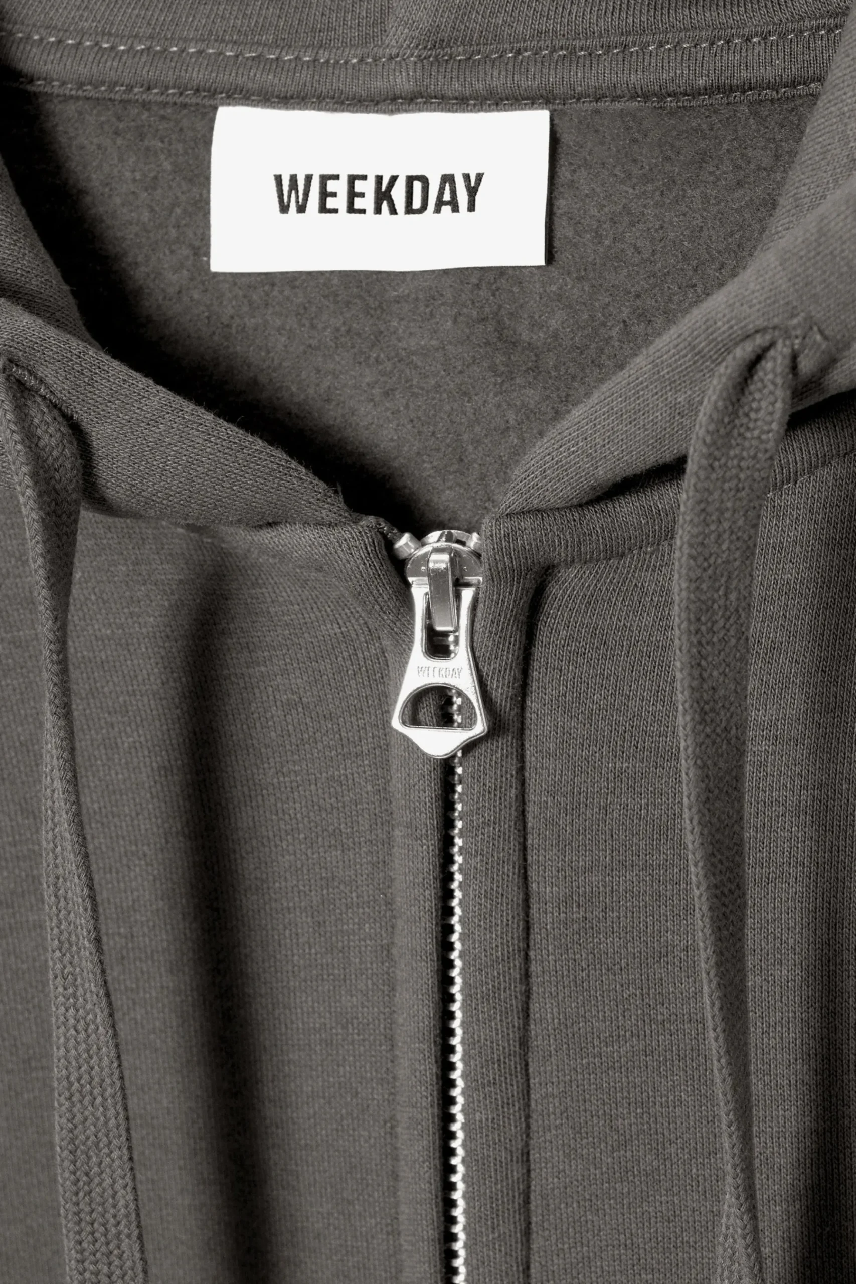 Weekday BOXY MIDWEIGHT ZIP HOODIE grey Fashion