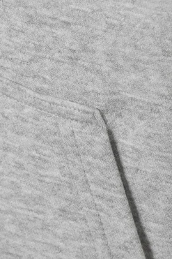 Weekday BOXY MIDWEIGHT ZIP HOODIE light grey melange Hot