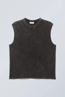 Weekday BOXY WASHED TANK TOP washed black Cheap