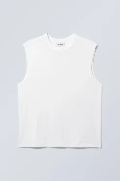 Weekday BOXY WASHED TANK TOP white Best