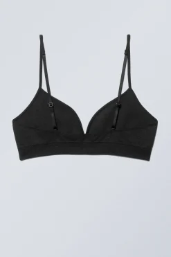 Weekday CAT SOFT SEAMLESS TRIANGLE BRA black Best