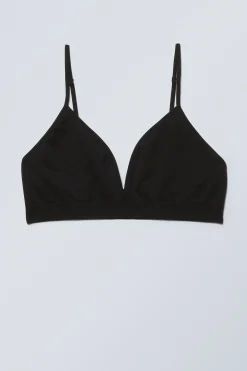 Weekday CAT SOFT TRIANGLE BRA black Outlet