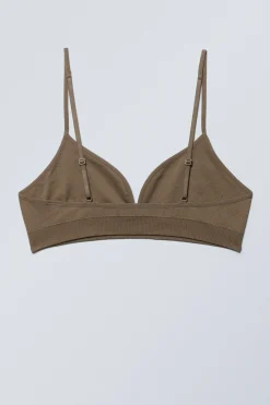 Weekday CAT SOFT TRIANGLE BRA brown Best