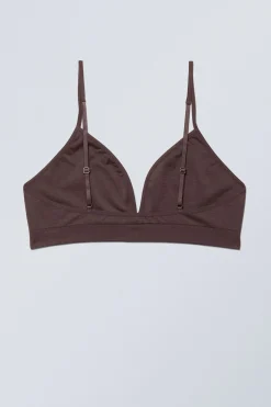 Weekday CAT SOFT TRIANGLE BRA dark plum Fashion
