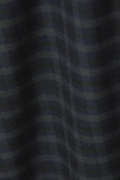 Weekday CHECKED LOW LOOSE SUIT TROUSERS dark blue check Best