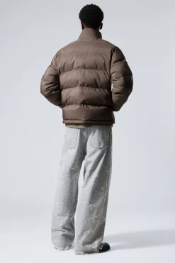Weekday COLE PUFFER JACKET dark mole New
