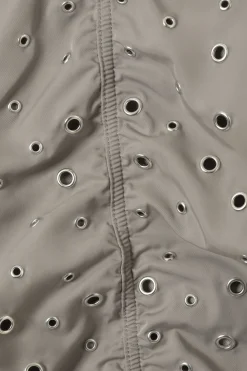 Weekday CROPPED EYELET BOMBER JACKET dusty mole Best