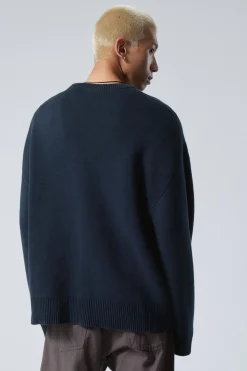 Weekday CYPHER OVERSIZED SWEATER dark blue Online