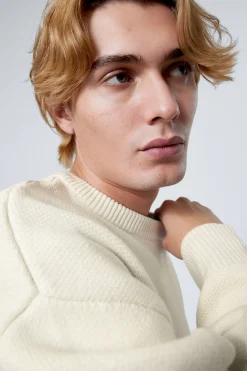 Weekday CYPHER OVERSIZED SWEATER light dusty mole Cheap