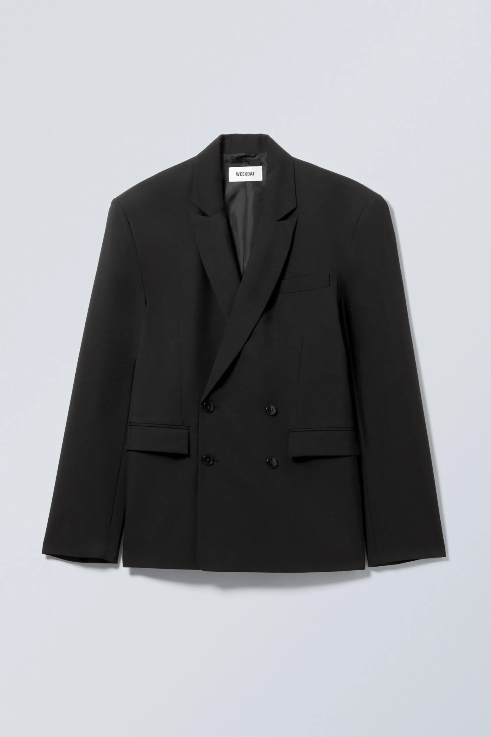 Weekday DOUBLE-BREASTED BLAZER black Flash Sale