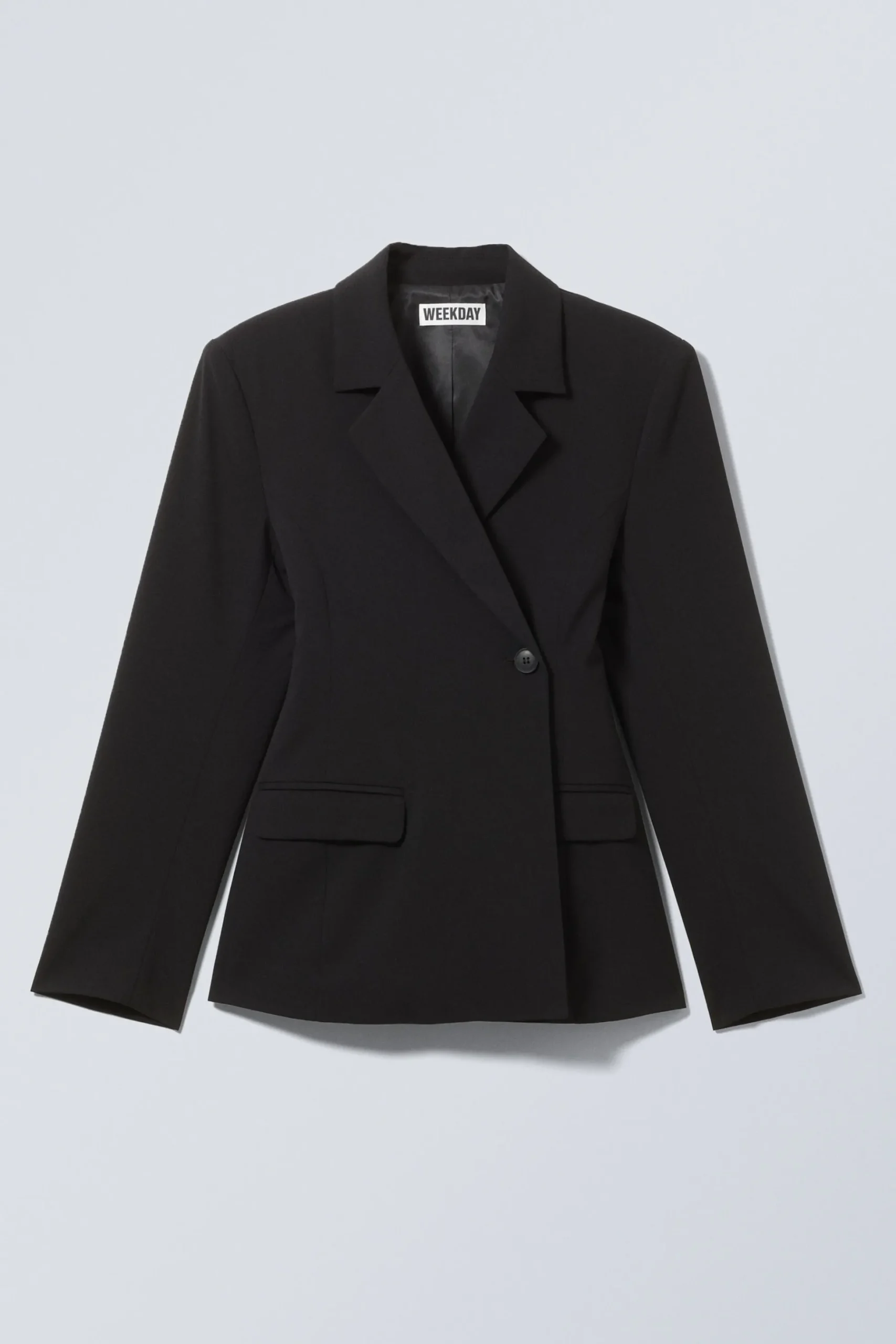 Weekday DOUBLE-BREASTED SUITING BLAZER black Discount