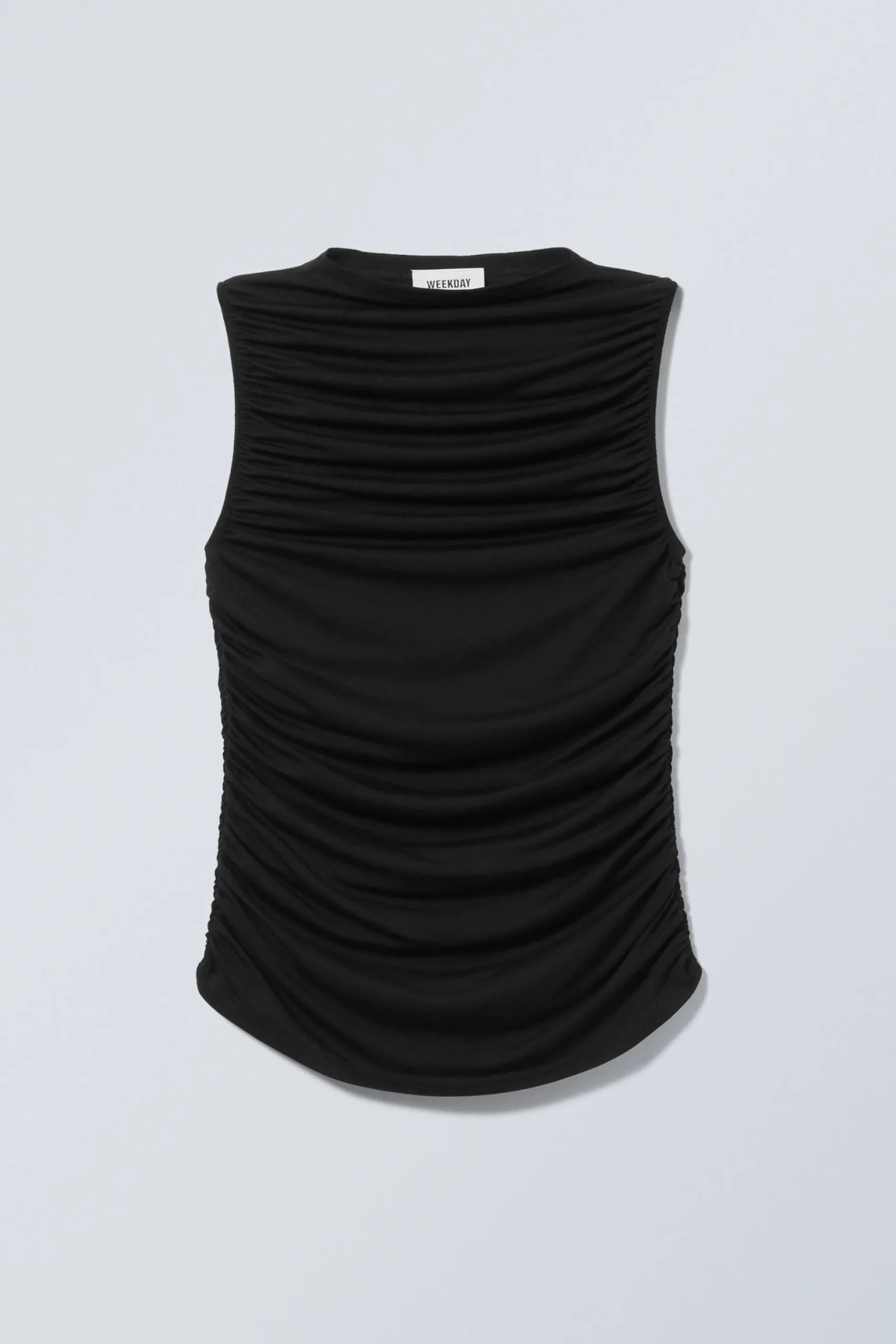 Weekday DRAPE MOCK-NECK TOP black Clearance
