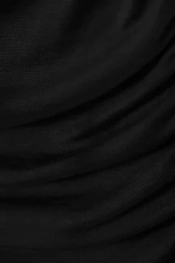 Weekday DRAPE MOCK-NECK TOP black Clearance