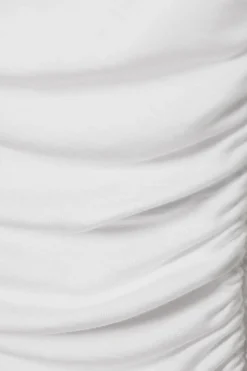 Weekday DRAPE MOCK-NECK TOP white Flash Sale
