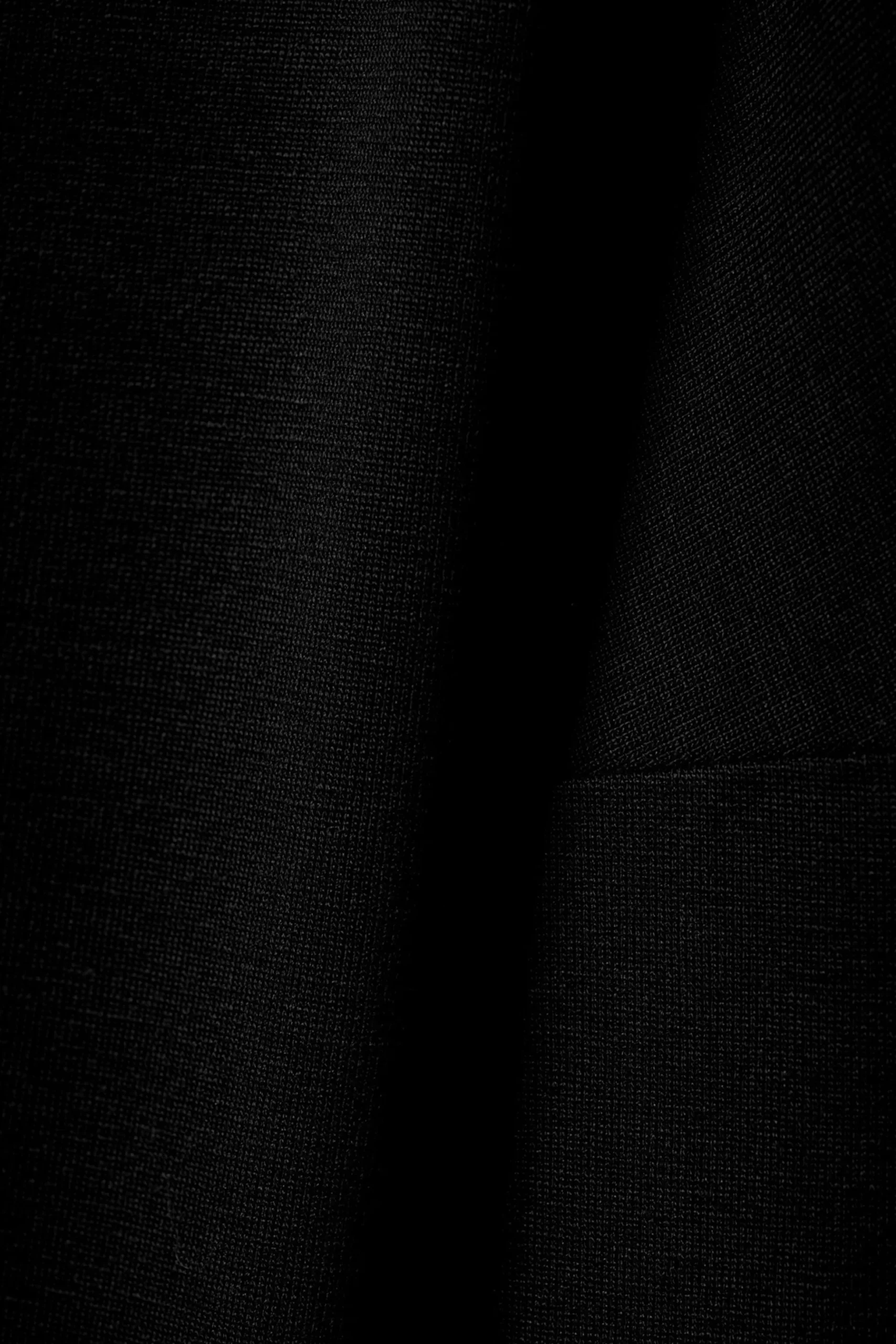 Weekday DRAPED LONG-SLEEVED LYOCELL TOP black Cheap