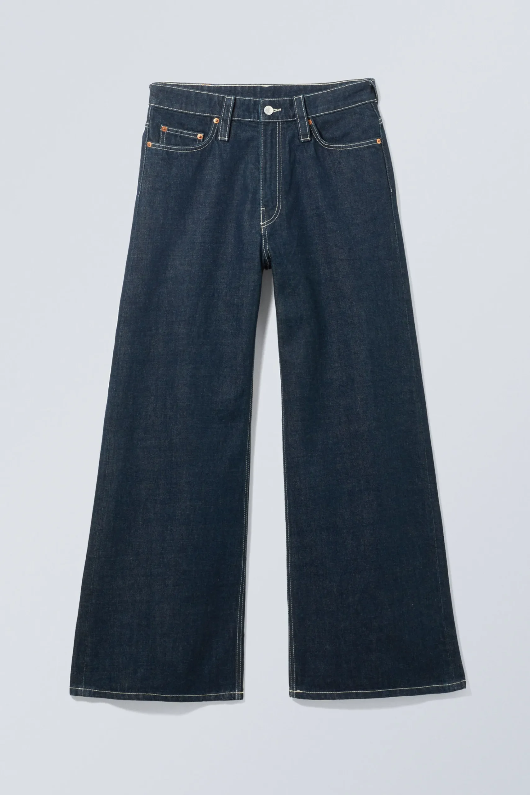 Weekday DUCHESS LOW LOOSE BAGGY JEANS blue rinse Cheap