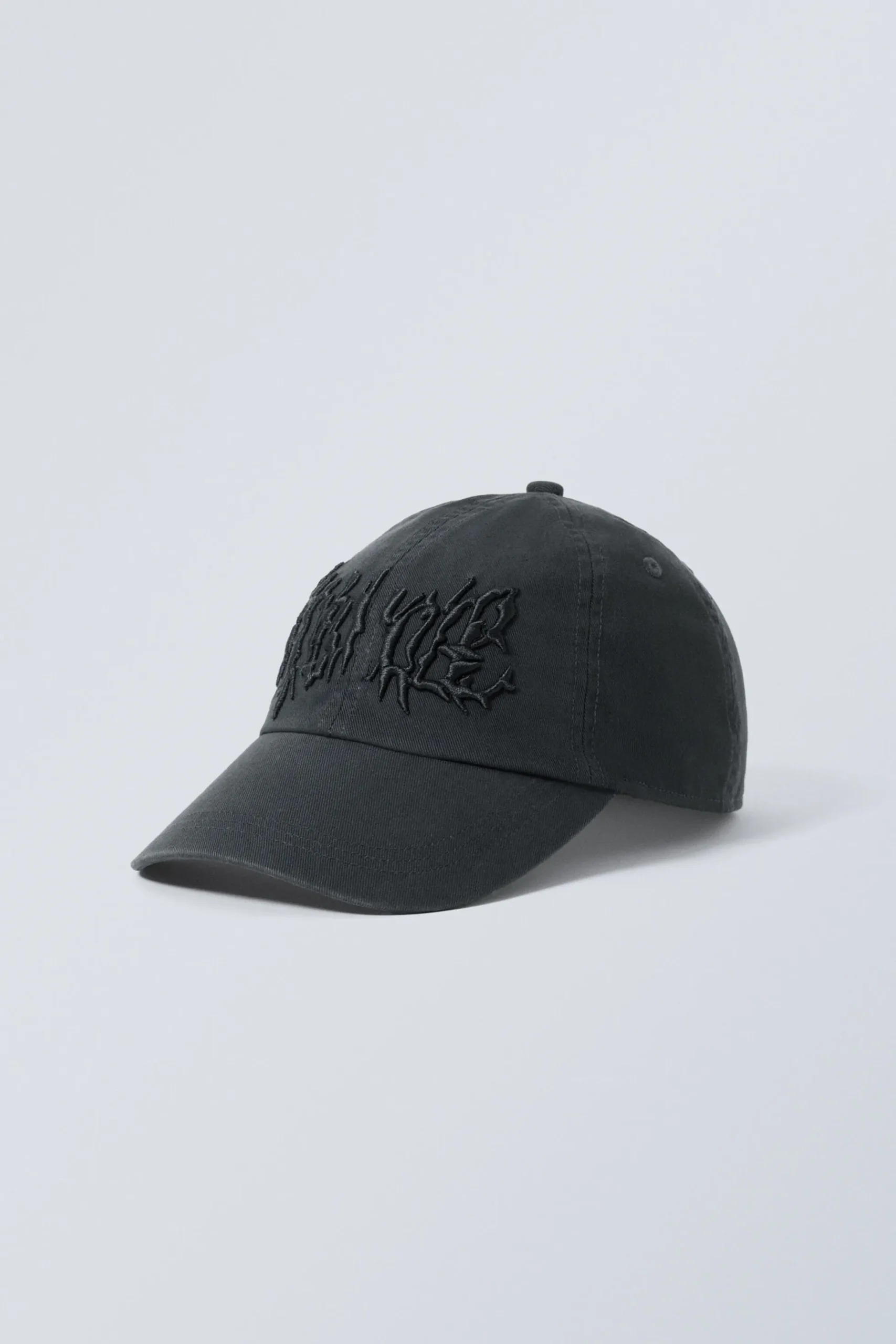 Weekday EMBROIDERY CAP dark grey Hot