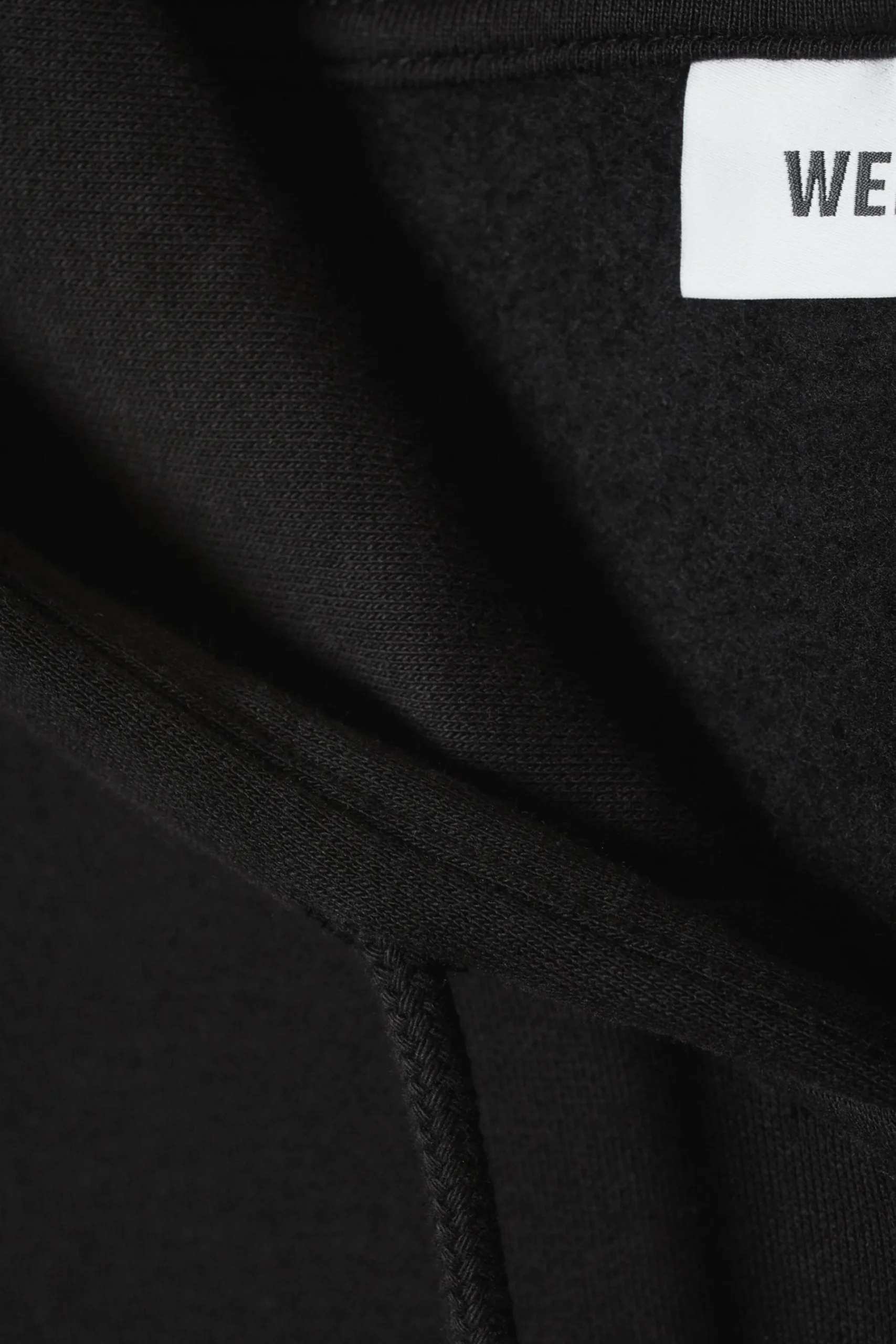 Weekday ESSENCE BOXY ZIP HOODIE black Sale