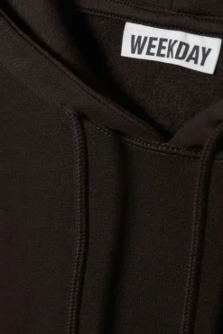 Weekday ESSENCE STANDARD HOODIE dark brown Cheap