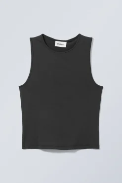 Weekday FINE FITTED TANK TOP black Store