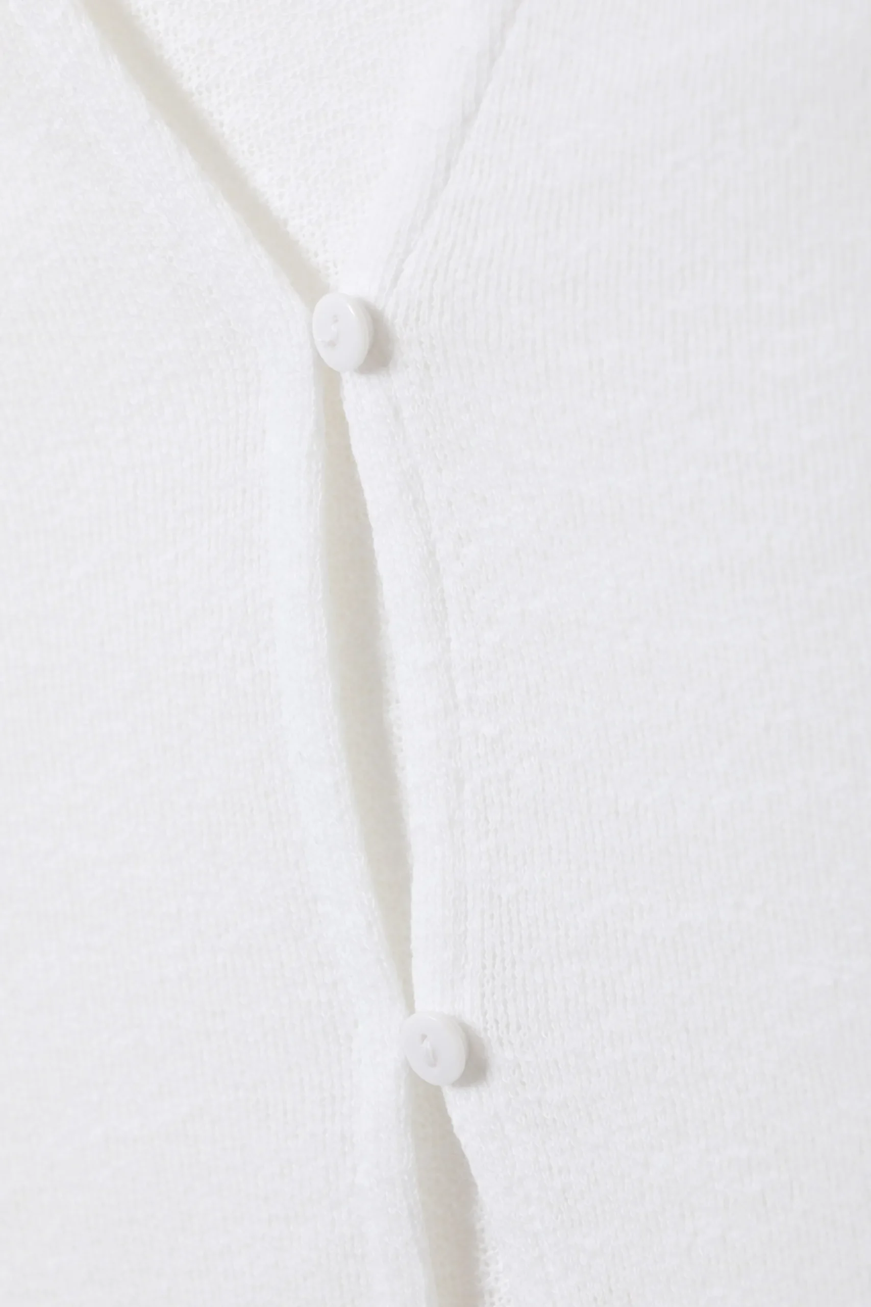 Weekday FITTED BUTTON VEST TOP white Flash Sale