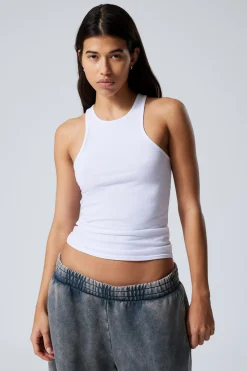 Weekday FITTED TANK TOP white Best