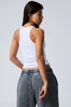 Weekday FITTED TANK TOP white Best
