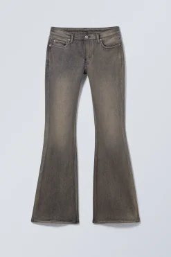 Weekday FLAME LOW RISE SLIM FLARED LEG JEANS blue clay grey Best