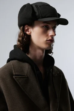 Weekday FLAP CAP black Flash Sale