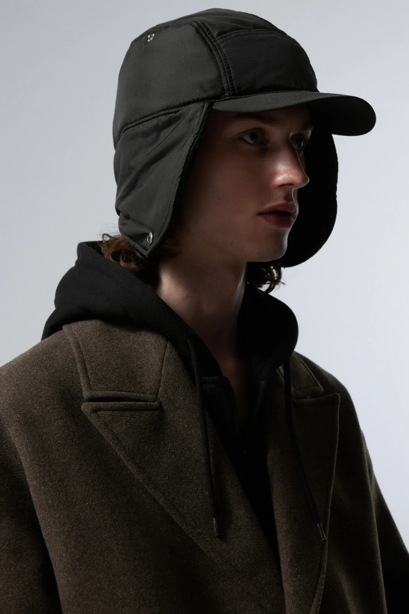 Weekday FLAP CAP black Flash Sale