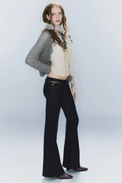 Weekday FLARE LOW WAIST FLARED SKINNY JEANS extra blue rinse Best Sale