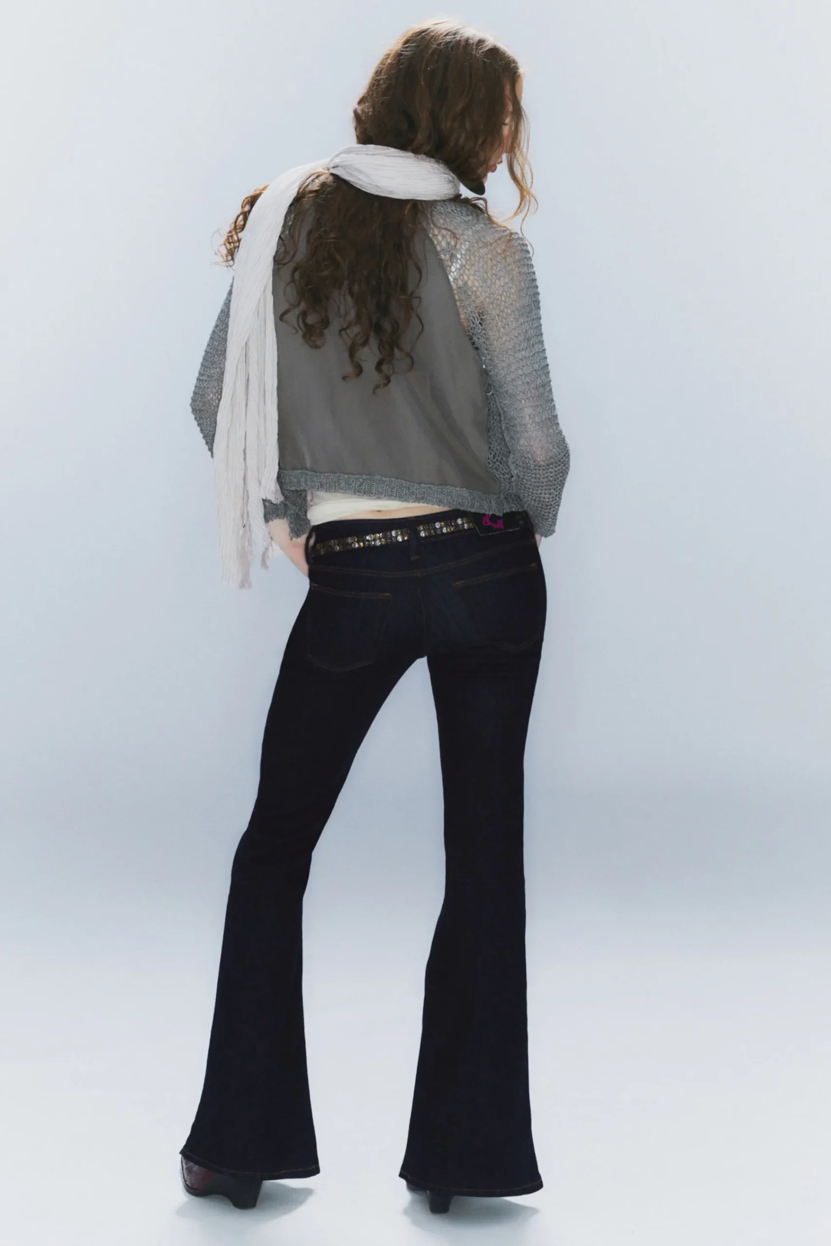 Weekday FLARE LOW WAIST FLARED SKINNY JEANS extra blue rinse Best Sale
