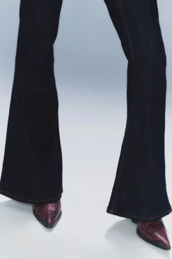 Weekday FLARE LOW WAIST FLARED SKINNY JEANS extra blue rinse Best Sale