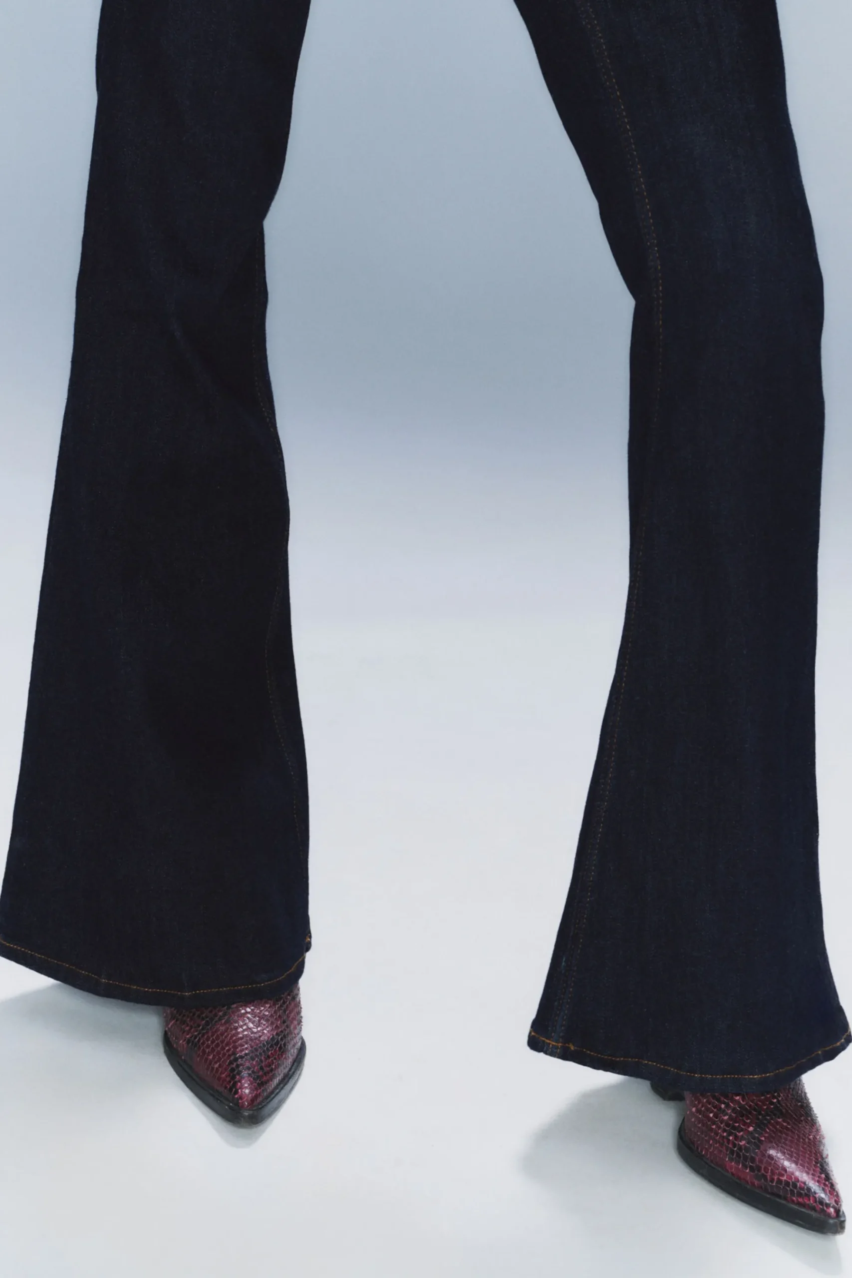 Weekday FLARE LOW WAIST FLARED SKINNY JEANS extra blue rinse Best Sale