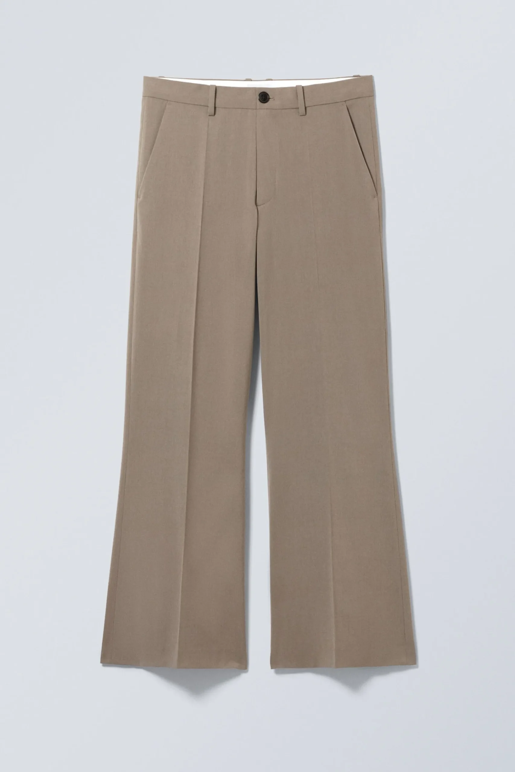 Weekday FLARED SUIT TROUSERS dark mole Best