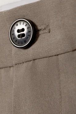 Weekday FLARED SUIT TROUSERS dark mole Best