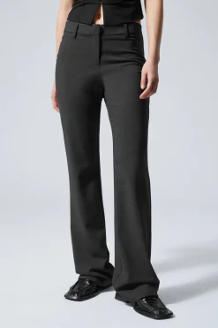 Weekday FLARED SUITING TROUSERS dark grey Discount