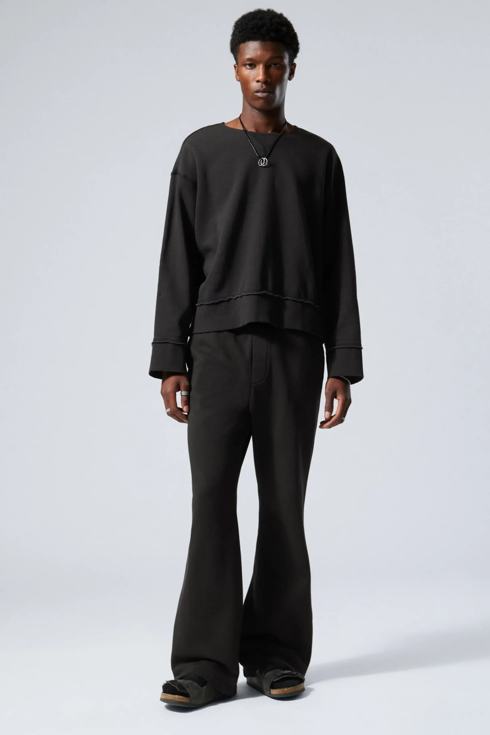 Weekday FLARED SWEATPANTS black Sale