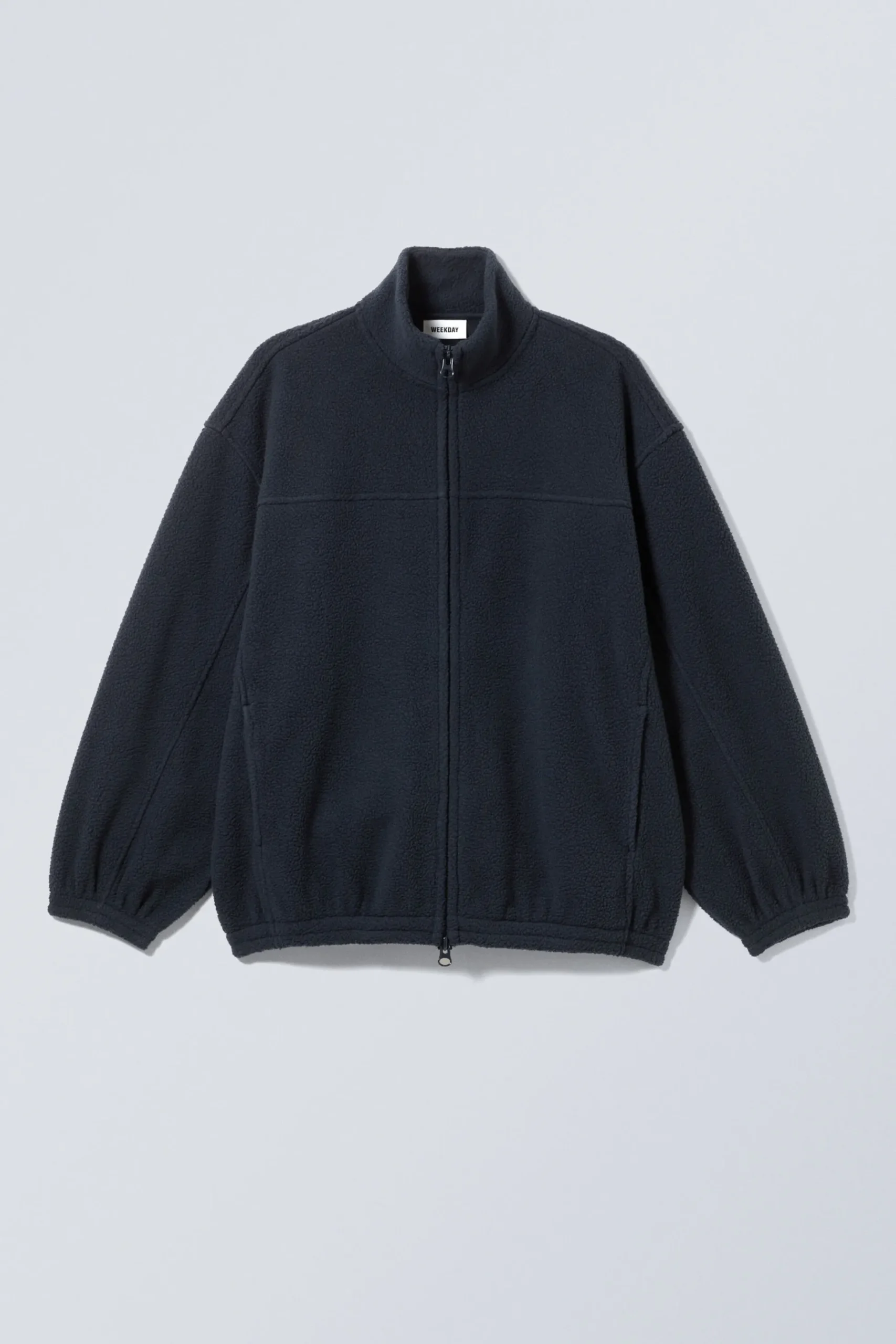 Weekday FLEECE ZIP JACKET navy blue Best