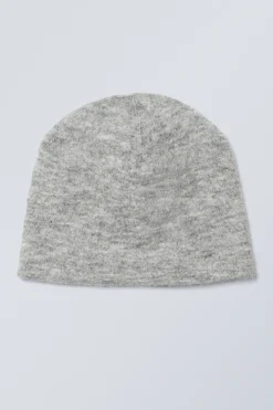 Weekday FLUFFY BEANIE dusty grey Clearance