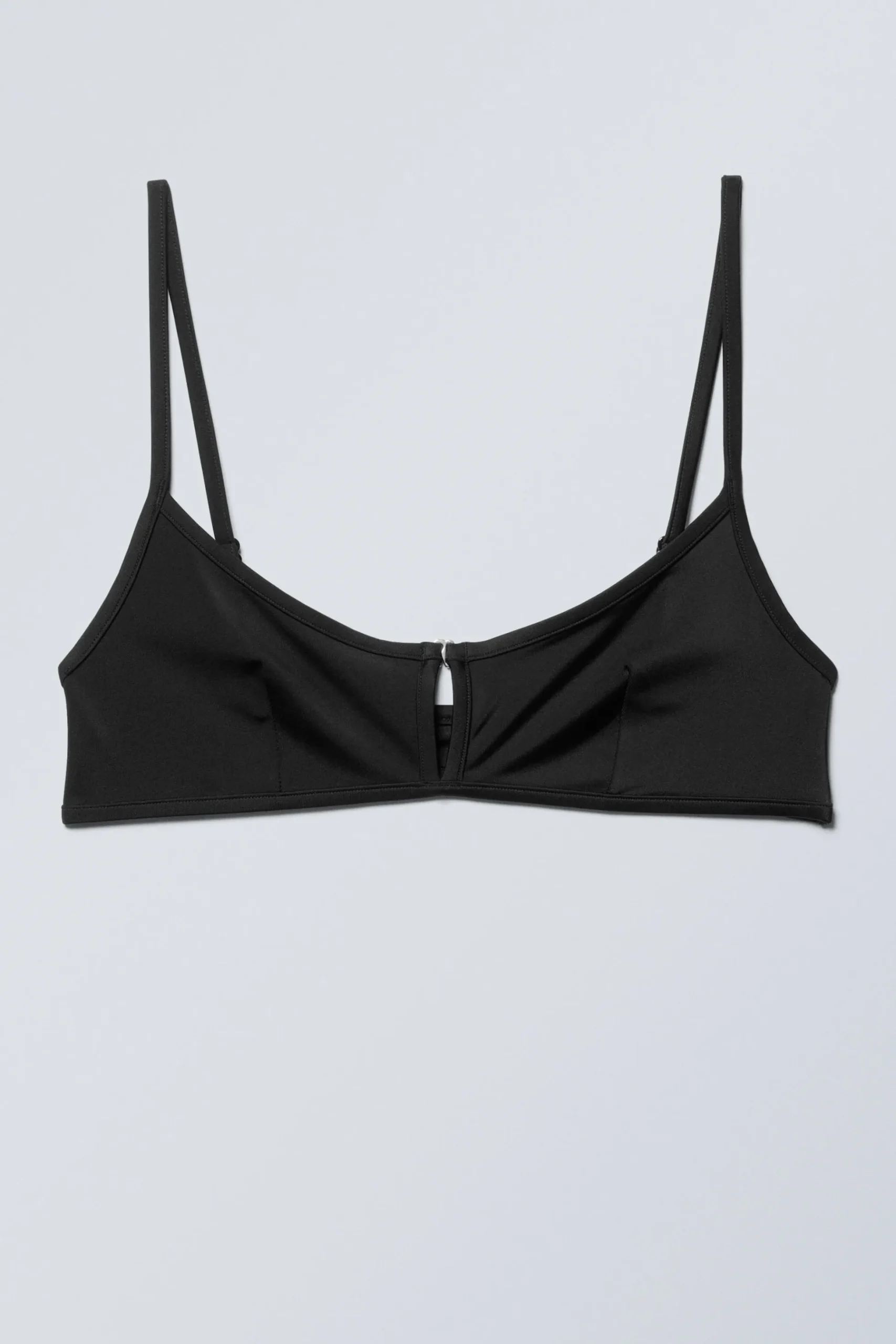 Weekday FRONT BUCKLE BIKINI TOP black New