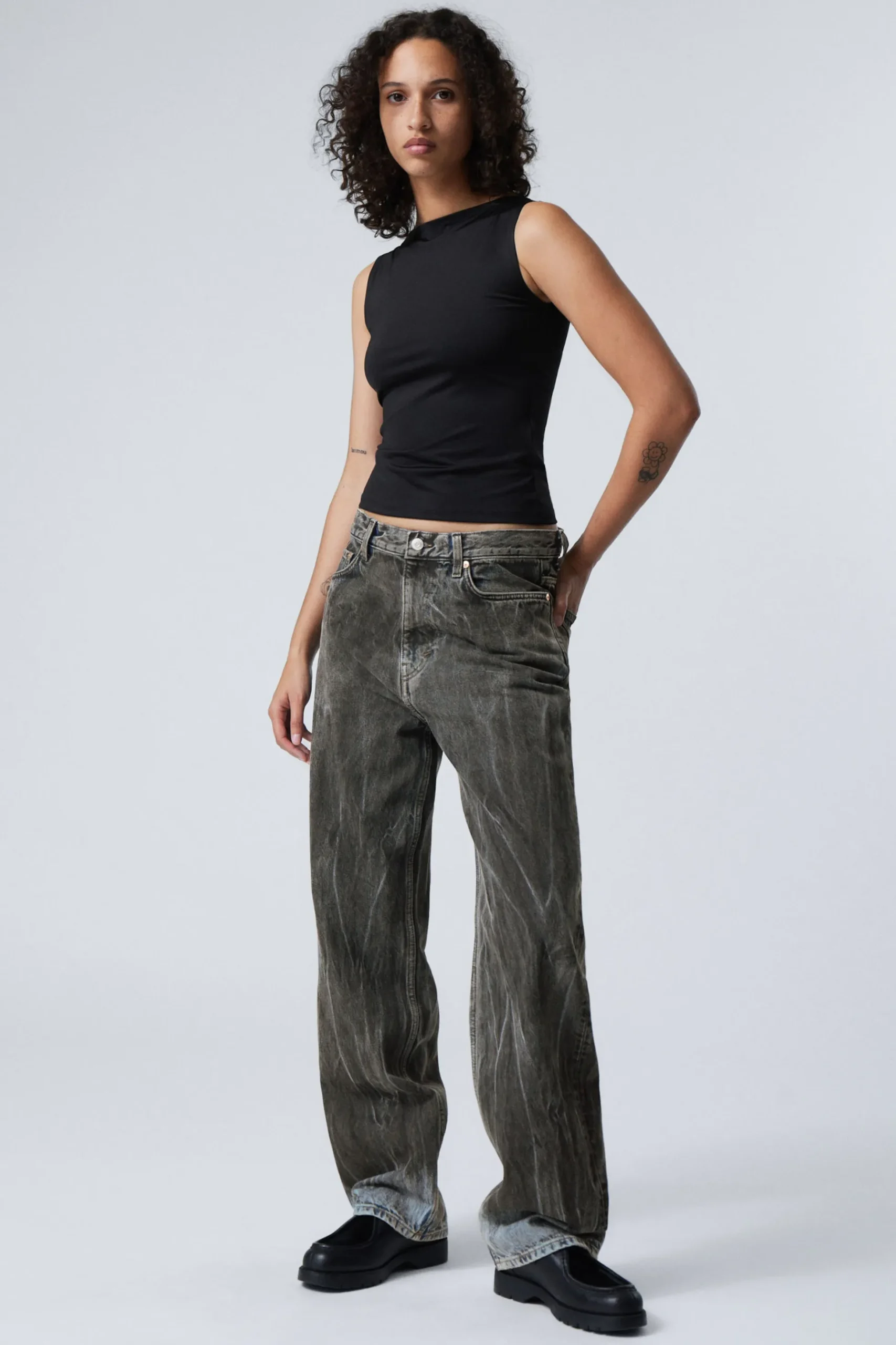Weekday GALAXY LOOSE STRAIGHT JEANS odd blue Clearance