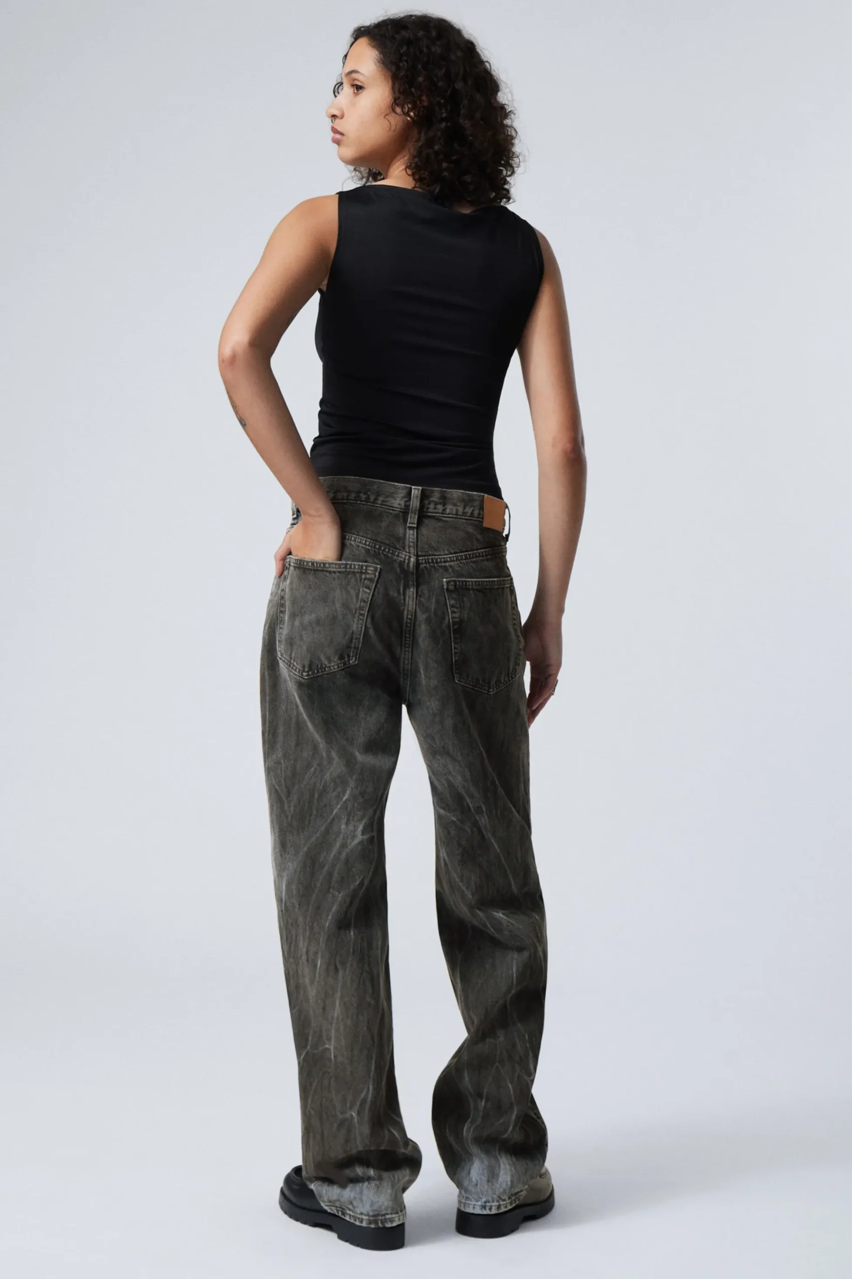 Weekday GALAXY LOOSE STRAIGHT JEANS odd blue Clearance