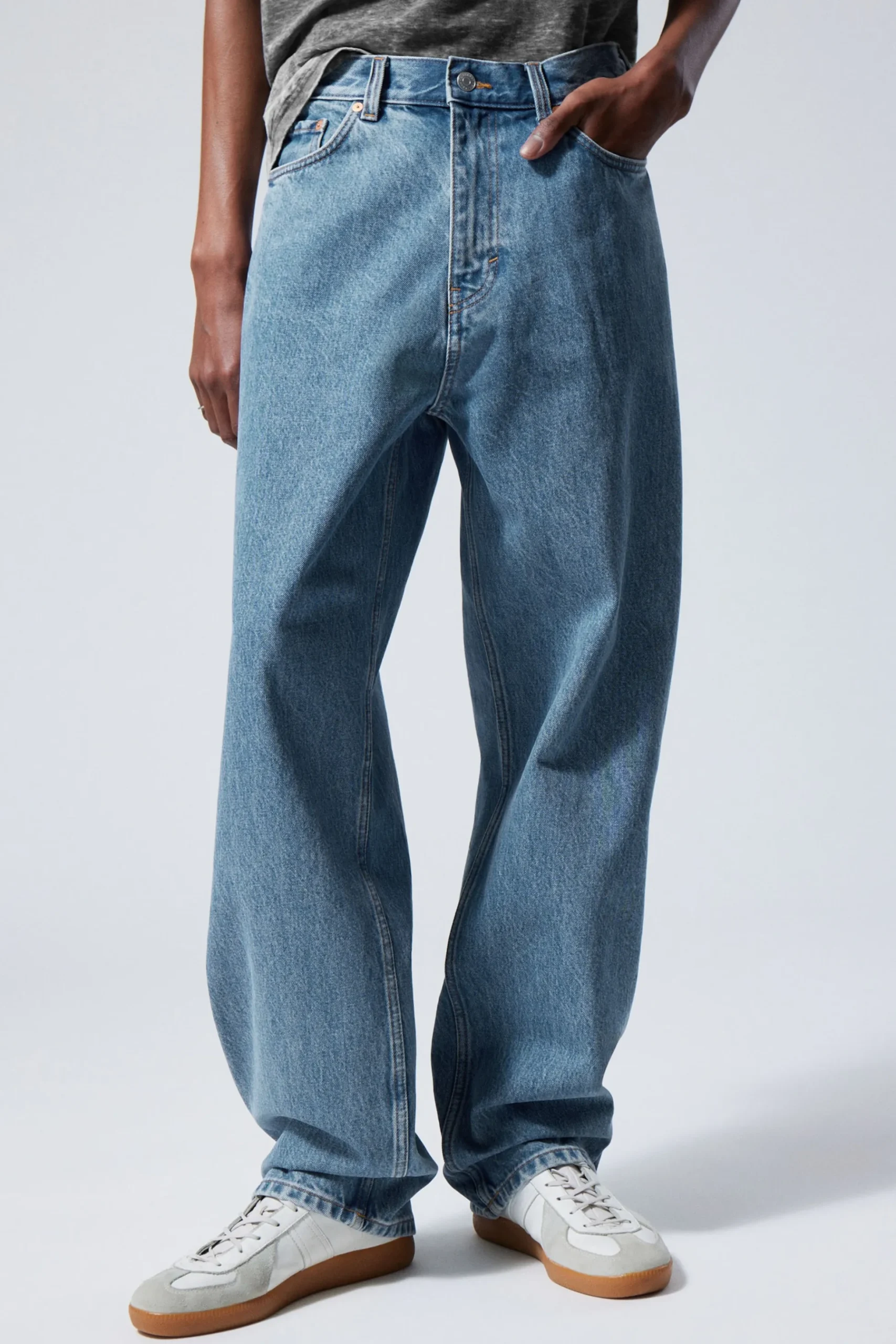 Weekday GALAXY LOOSE STRAIGHT LEG JEANS 90s blue medium blue Store