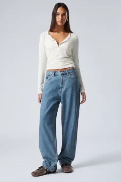 Weekday GALAXY LOOSE STRAIGHT LEG JEANS 90s blue medium blue Store
