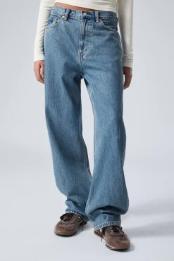 Weekday GALAXY LOOSE STRAIGHT LEG JEANS 90s blue medium blue Store